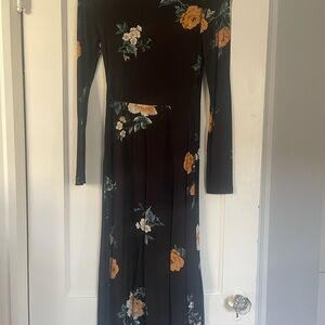 Aritzia Floral Long Sleeve Dress